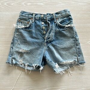 Agolde denim shorts size 23, style: Dee - excellent condition -moderate distress